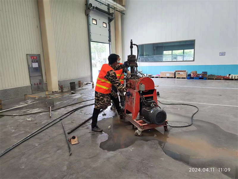 杜集厂房地面下沉塌陷注浆加固施工